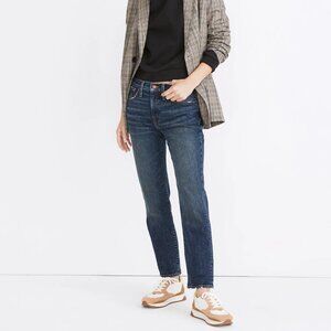 MADEWELL - Tomboy Straight Jeans in Chaseley Wash | Size: 26